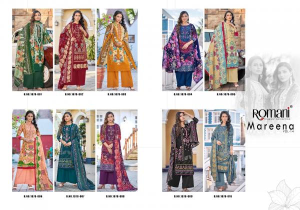Romani Mareena Vol 14 Designer Cotton Dress Material Collection
